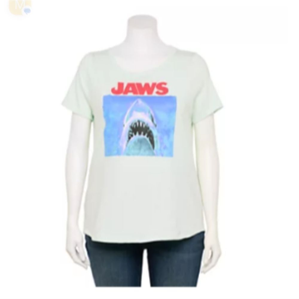 Jaws Plus Size Short Sleeve‎ T-shirt